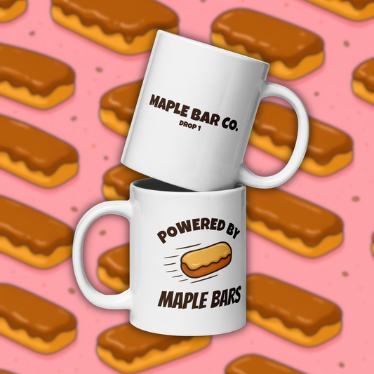 Powered by Maple - White Glossy Mug DROP 1